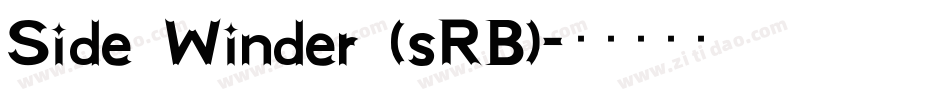 Side Winder (sRB)字体转换